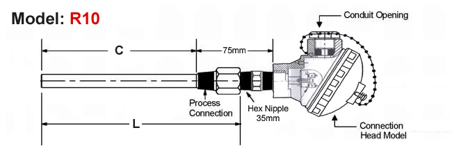 Mineral Insulated Thermocouple,MI Thermocouple With Thermowell Assembly,MI Thermocouple,Thermocouple Menufacturer in India,J Type Thermocouple,K Type Thermocouple