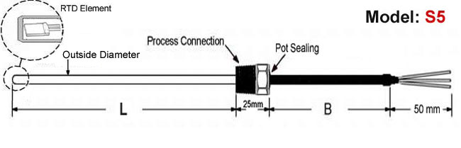 Resistance Thermometers,Resistance Temperature Detectors,RTDs,RTD with HEX Bush,RTD Sensor,2 wire RTD,3 Wire RTD,4 Wire RTD,RTD Pt100,RTD Pt1000