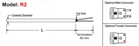 Thermocouples for Heat Treatment,Heat Treatment Thermocouple,0-1000 deg Thermocouple,M I Thermocouple With Termination,M I Bend Thermocouple